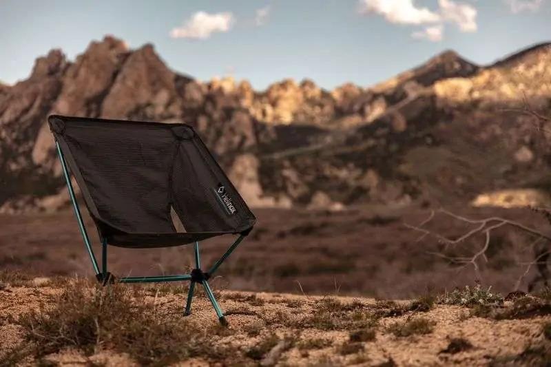 Camping chair in desert