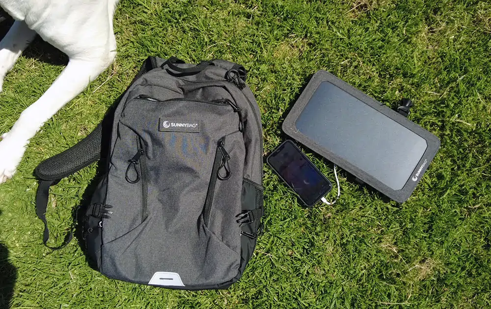 SunnyBag Explorer+ detachable solar panel - Copyright Rep The Wild
