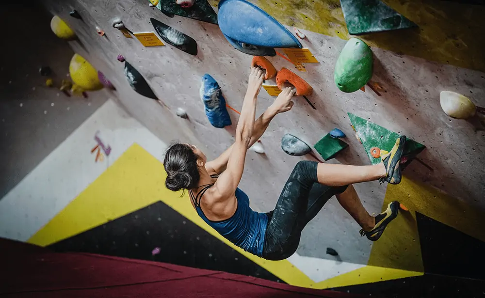 indoor rock climbing for practice