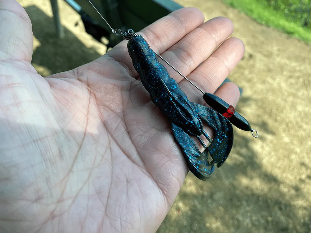 Zman crawdad with a Tokyo Rig