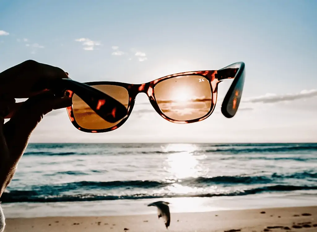 sunglasses at the beach