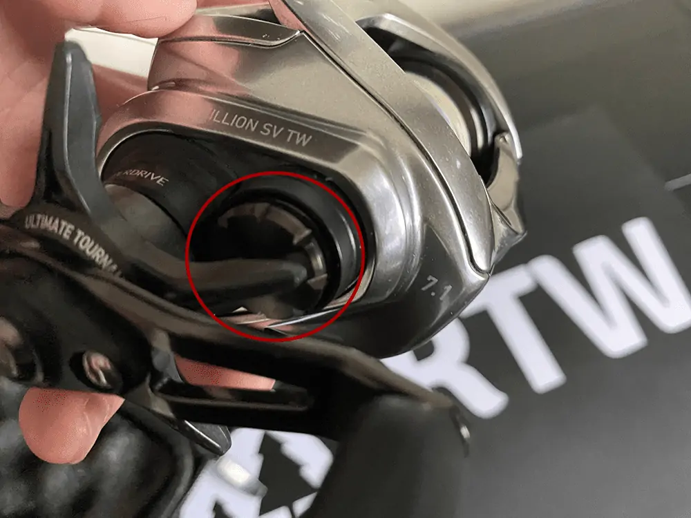 spool tension knob on Daiwa Zillion